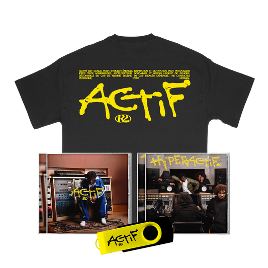 CD « Actif » + CD « Hyperactif » + Clé USB + T-shirt « Actif »